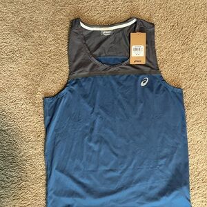ASICS Men's Blue Tank Top